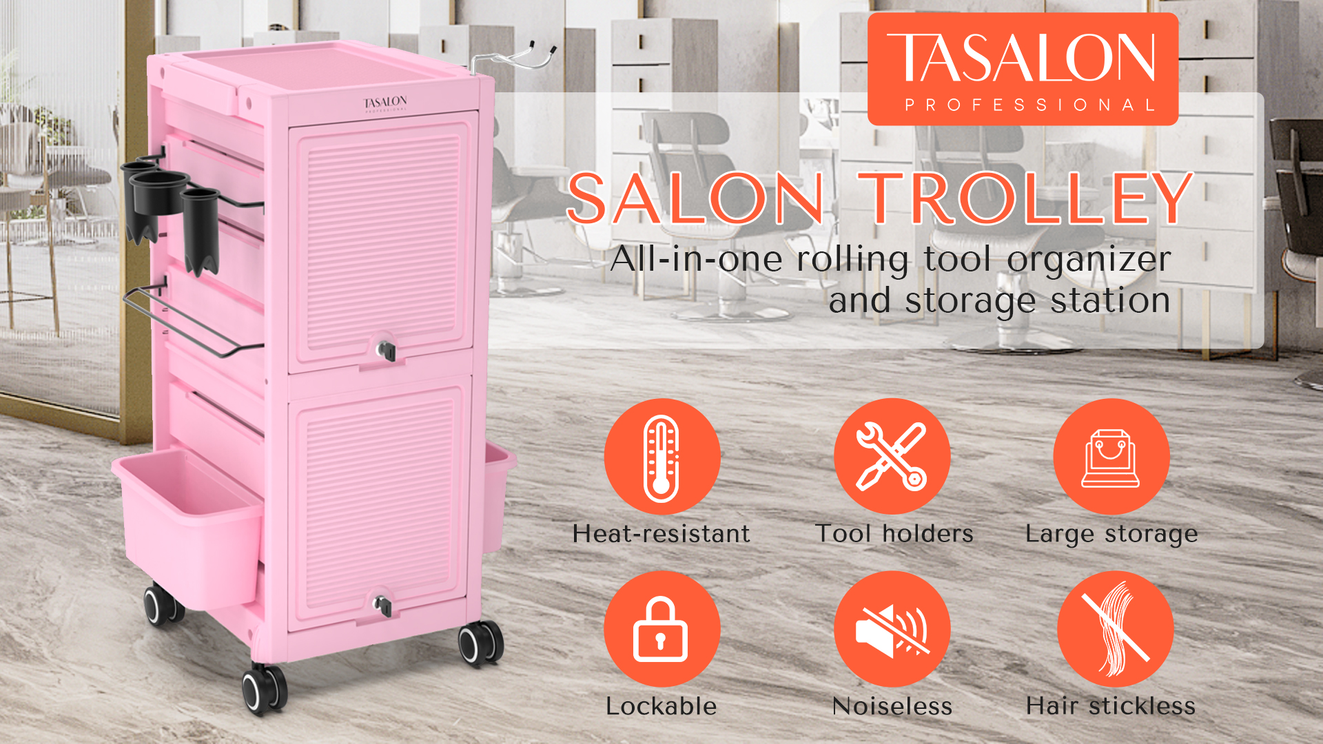 Amazon.com: TASALON Lockable Beauty Salon Cart - Salon Stations